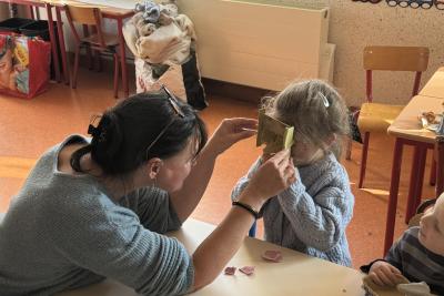 Enlarge image, modal window - photo prise lors d'un atelier manuel