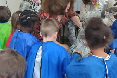 Enlarge image, modal window - Photo lors du projet "Corps en mouvement"