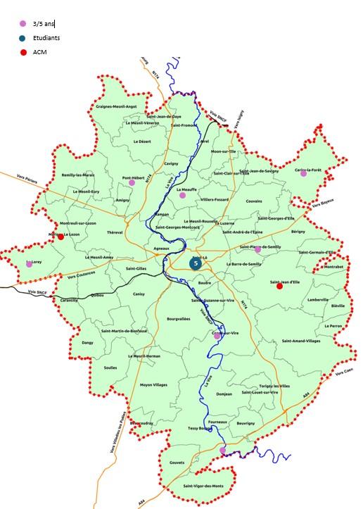 Carte des projets 2025/2026
